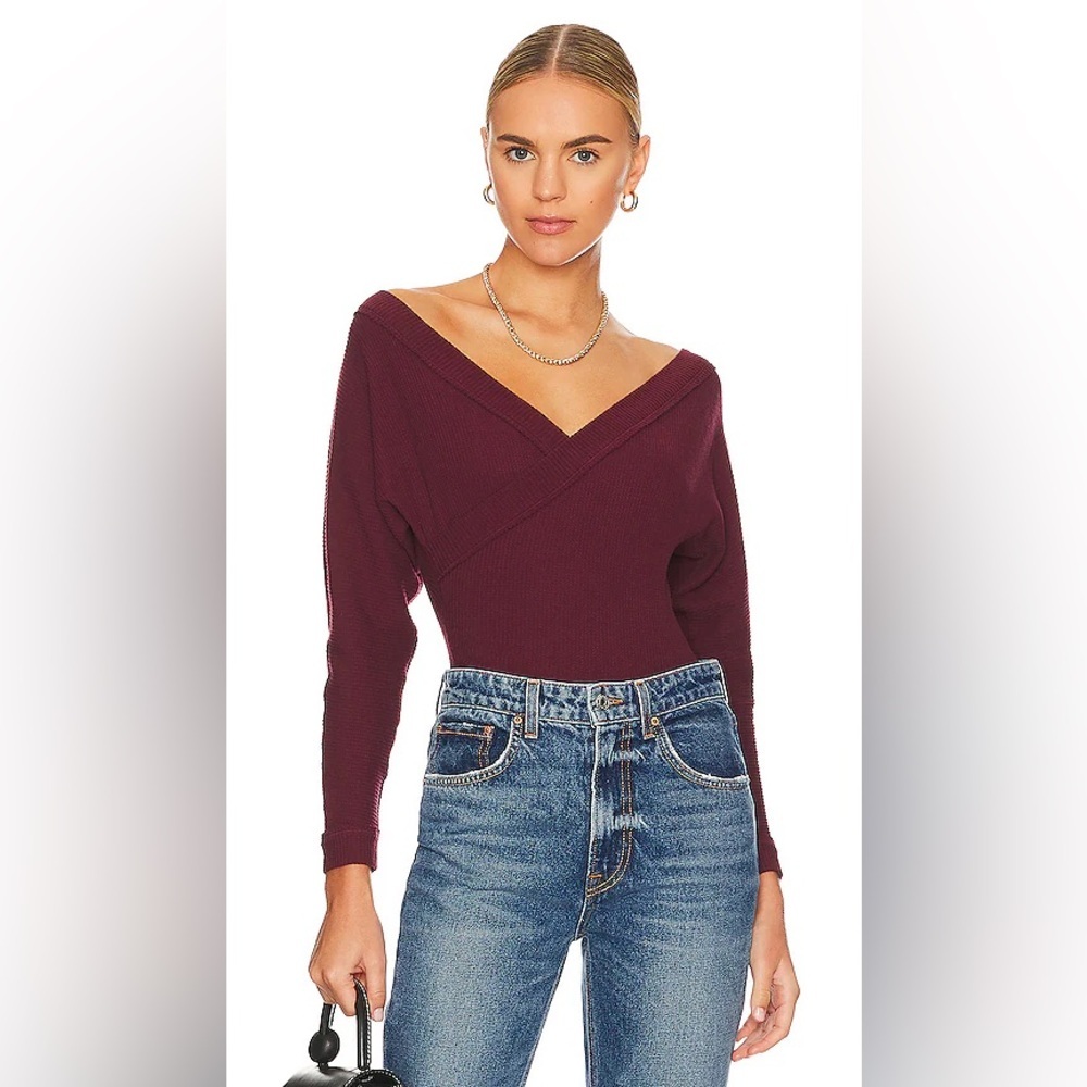 Free People Lovin This Feeling Bodysuit in Fig Jam NWOT​